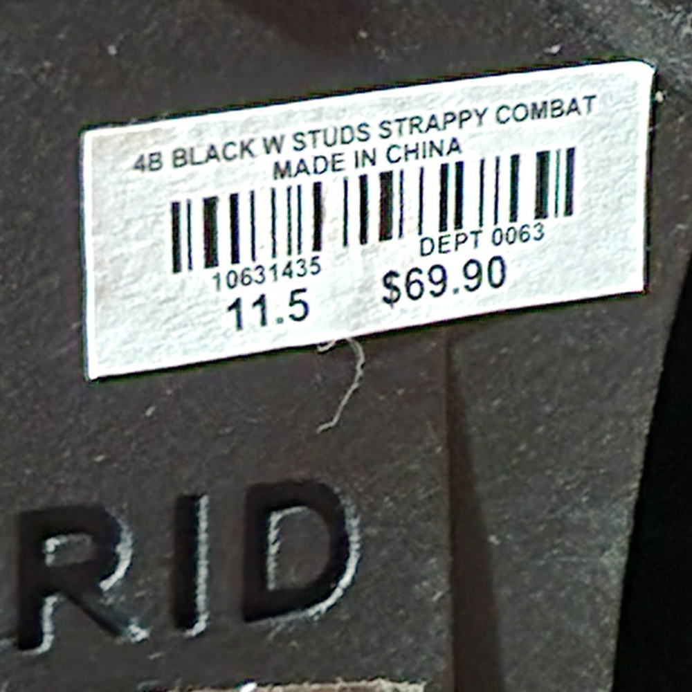 Torrid Strappy Combat Boots (Wide) - Picture 9 of 10